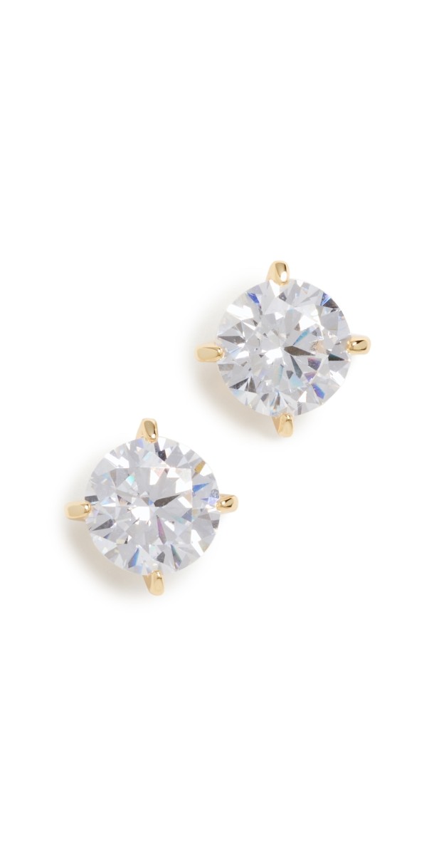 SHASHI Large Caroline Studs Gold