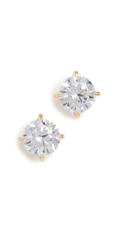 SHASHI Large Caroline Studs Gold