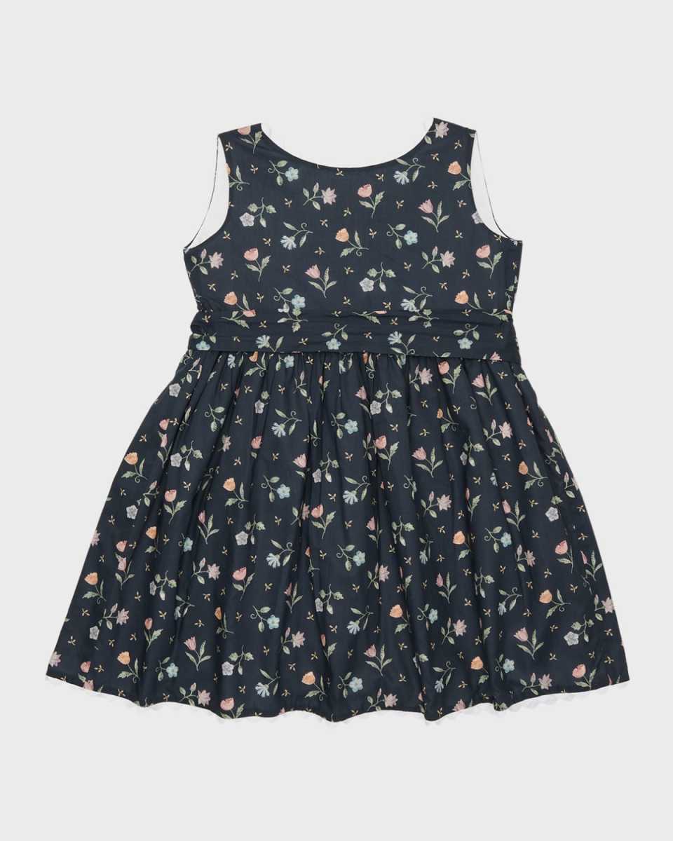 Girl's Annabelle Floral-Print Wrap Dress, Size 2-6