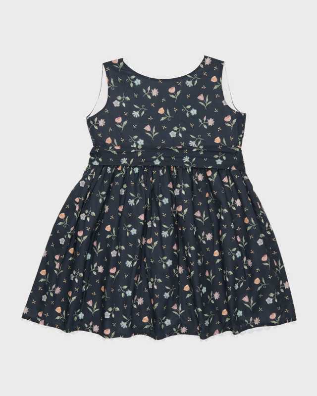 Girl's Annabelle Floral-Print Wrap Dress, Size 2-6