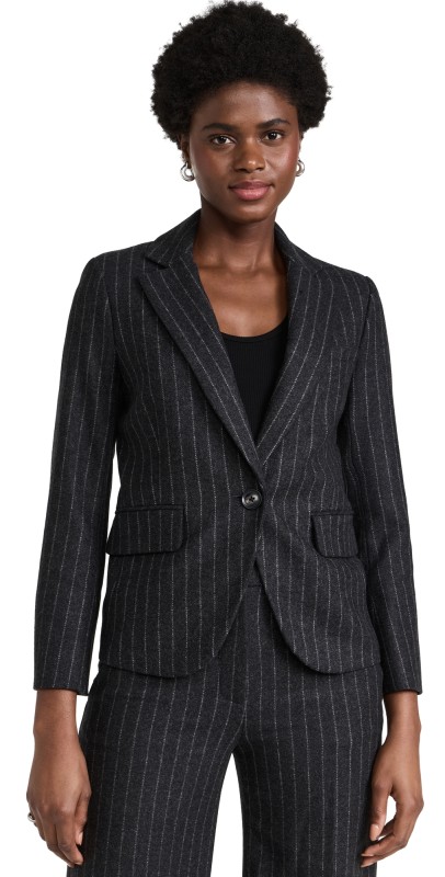 Veronica Beard Tyra Dickey Jacket Charcoal Multi