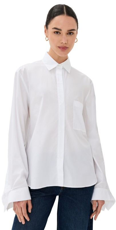 TWP New Morning After Shirt White
