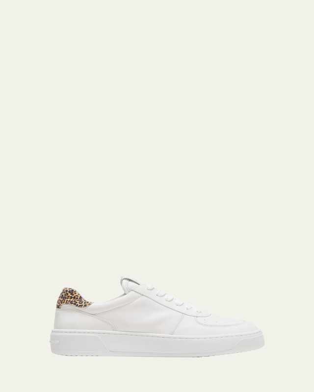 Courtside Leopard Low-Top Sneakers
