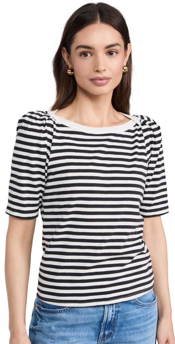 Nation LTD Deana Stripe Envelope T-Shirt City Stripe