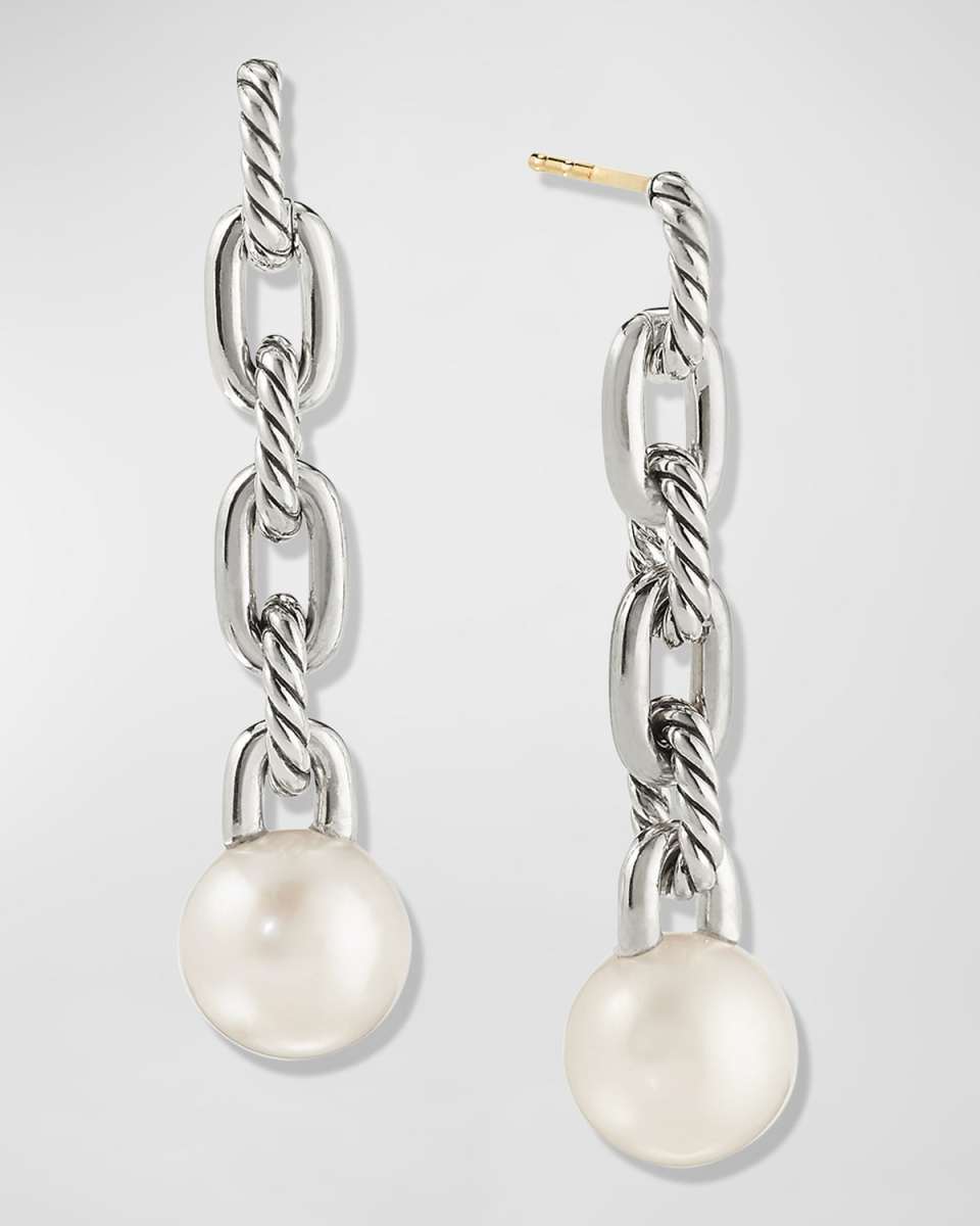 Madison Pearl Long Drop Earrings