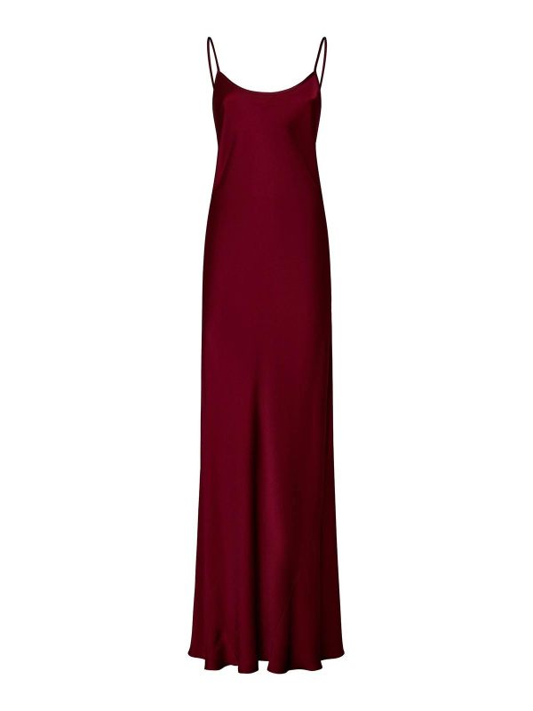 Victoria Beckham Maxi Robe - Rouge Brun