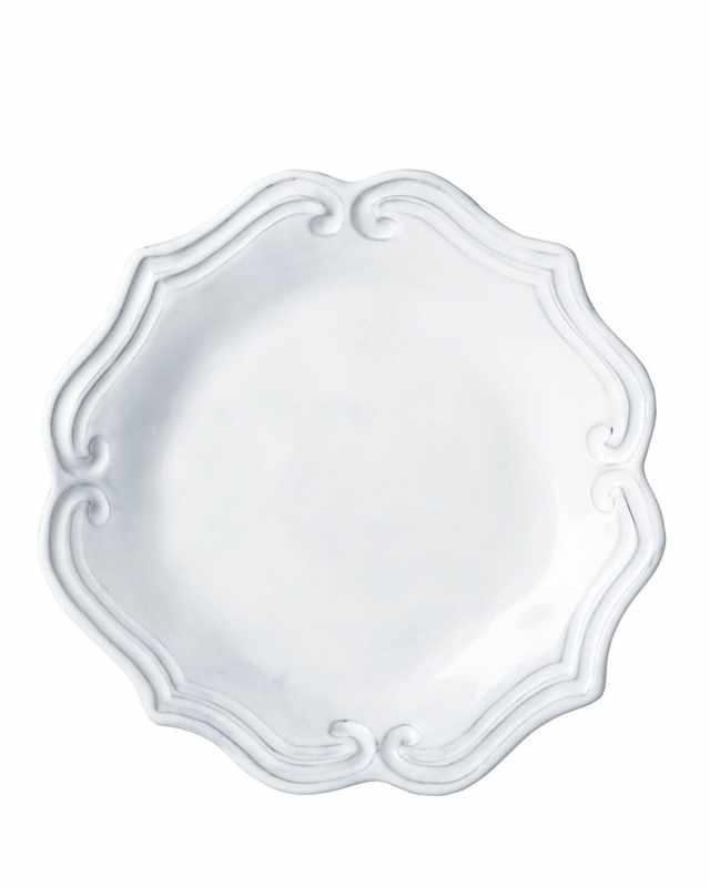 Incanto White Baroque Salad Plate