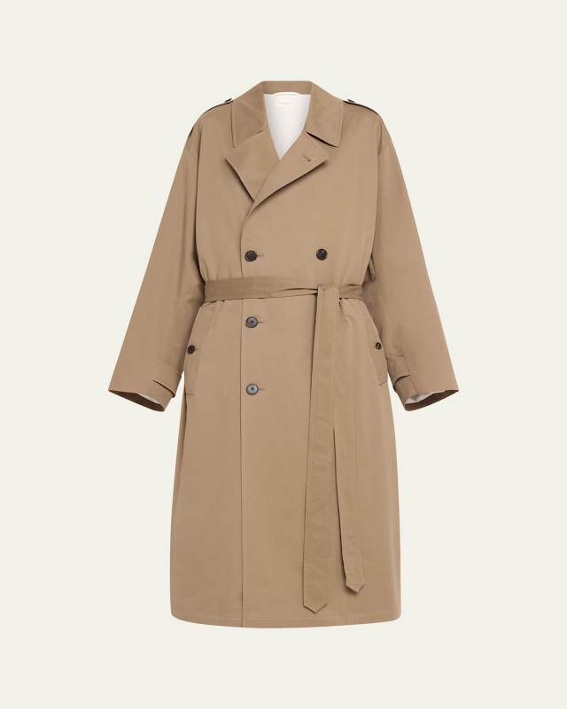 Montrose Belted Cashmere-Blend Trench Coat