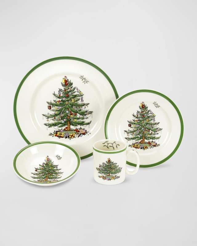 Christmas Tree 4-Piece Place Setting