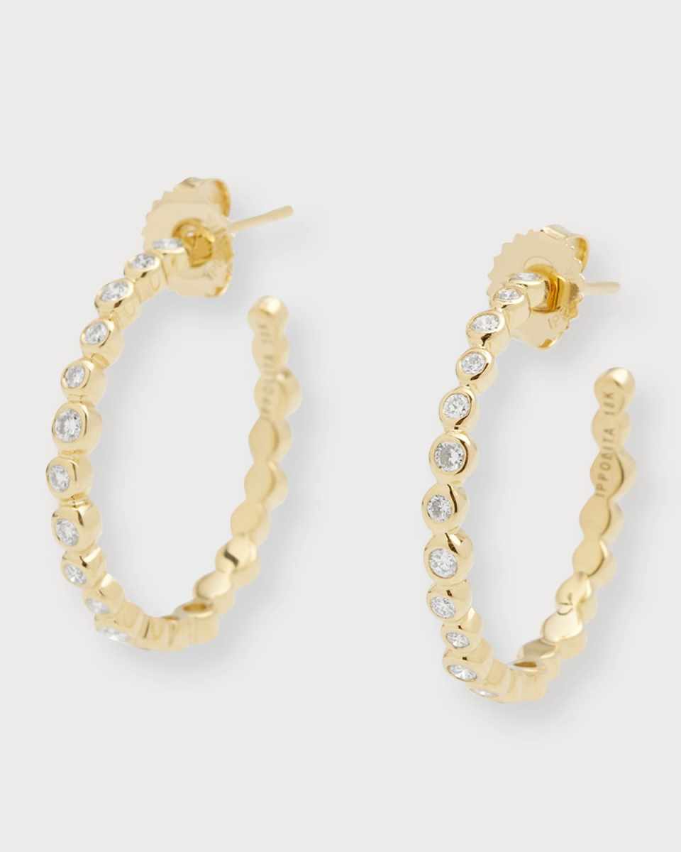 Medium Hoop Earrings in 18K Gold