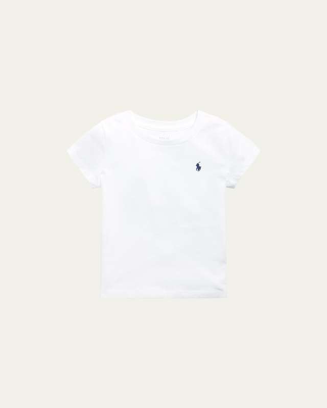 Girl's Logo Embroidered T-Shirt, Size 2-4
