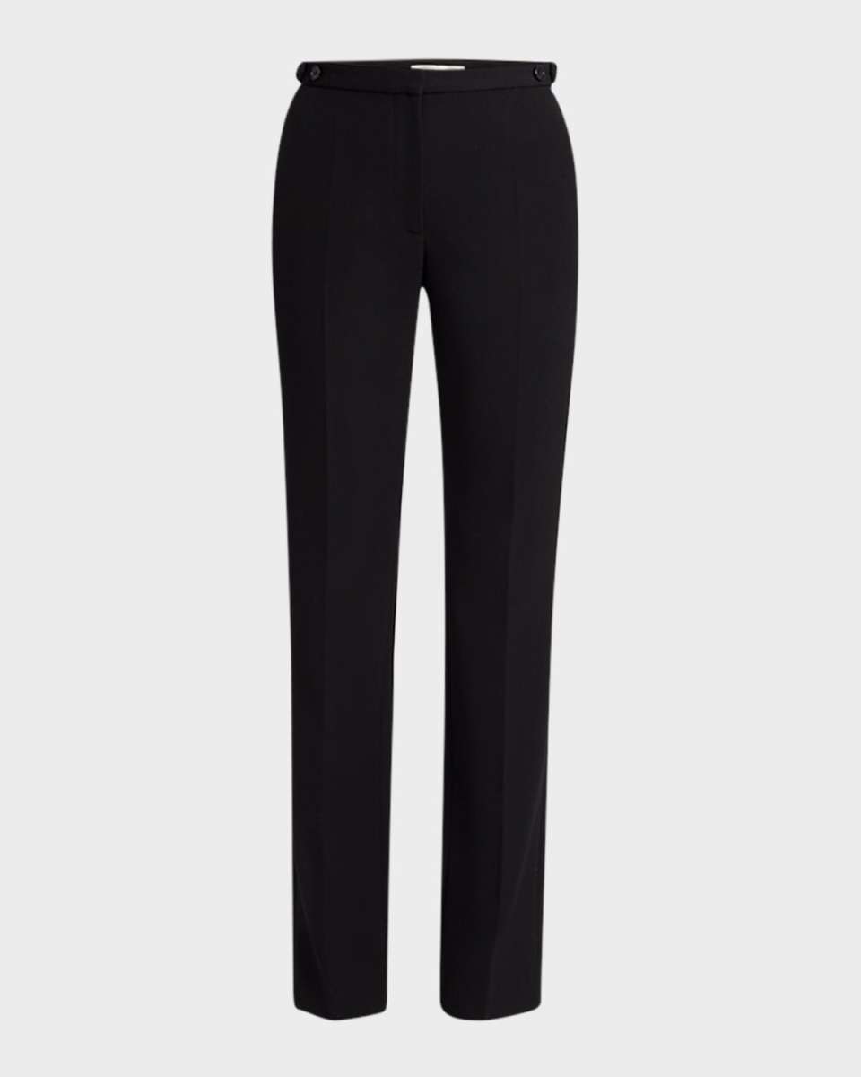 Jesse Straight-Leg Crepe Pants