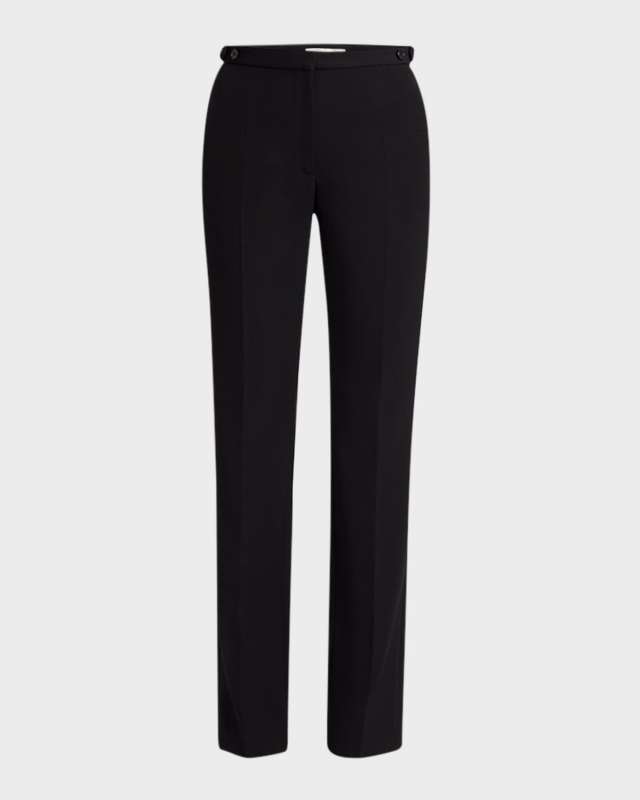 Jesse Straight-Leg Crepe Pants