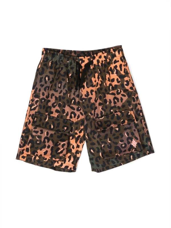 all-over animal-print short
