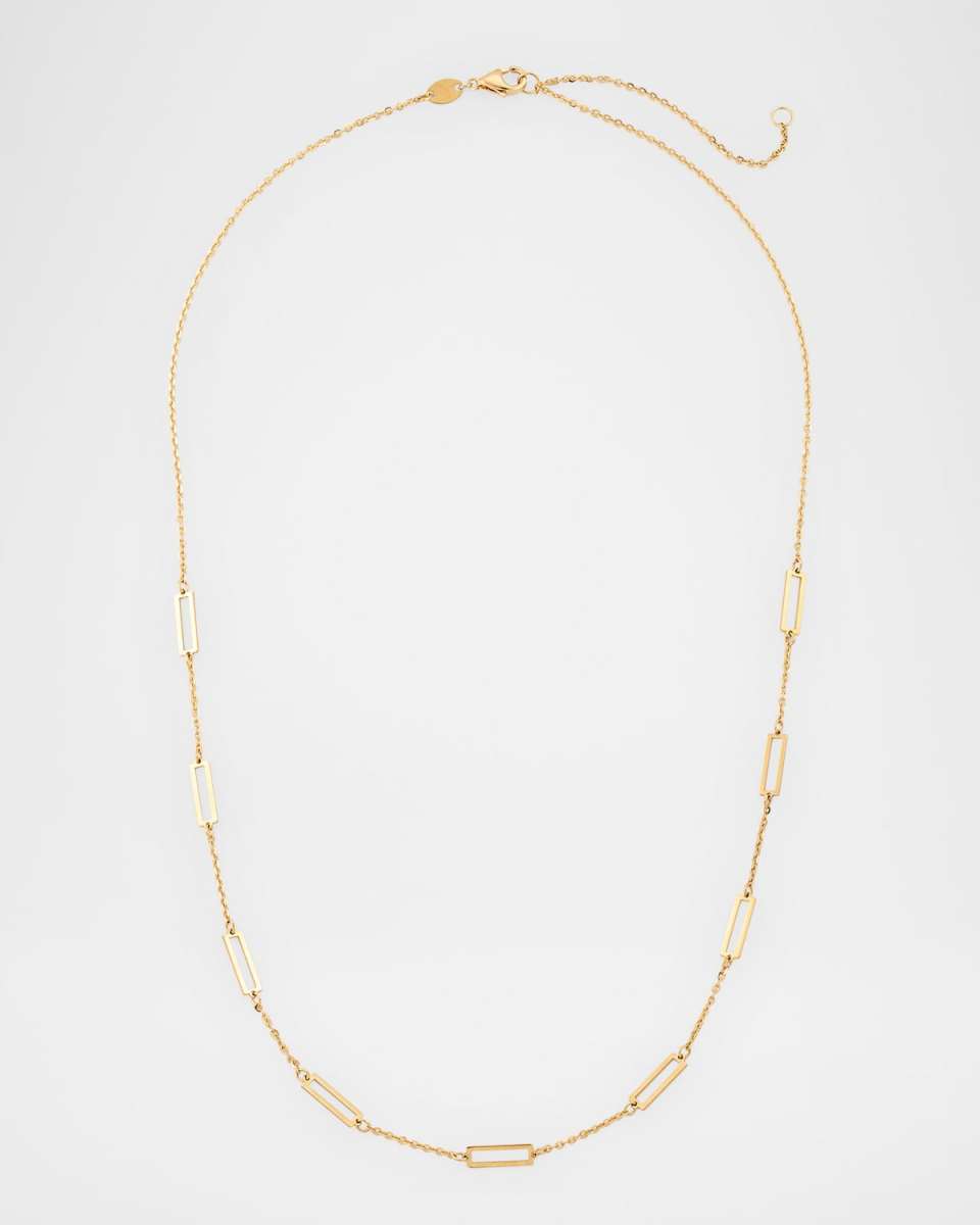14K Yellow Gold 10-Station Necklace