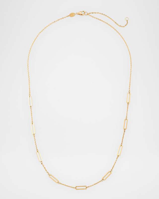 14K Yellow Gold 10-Station Necklace