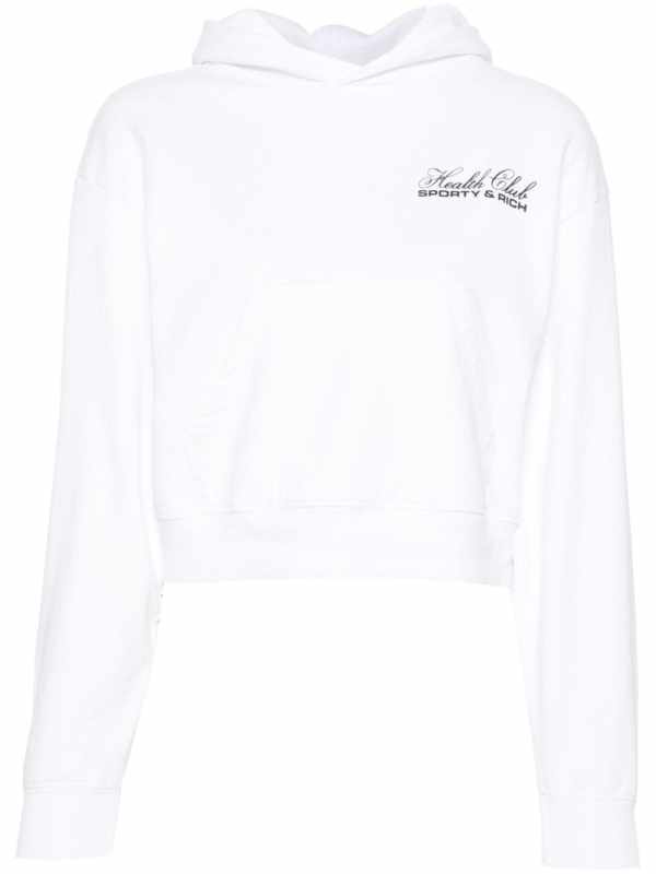 logo-print cotton hoodie