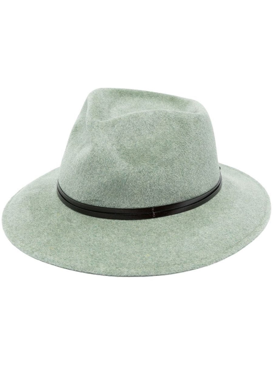 strap-detail felt fedora