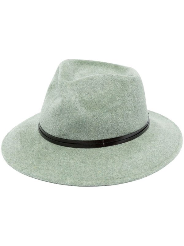 strap-detail felt fedora