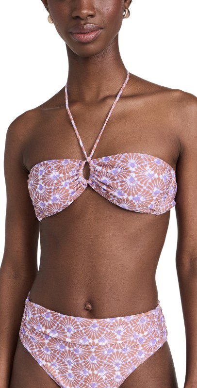 XIRENA Audri Bikini Top Violet Shells
