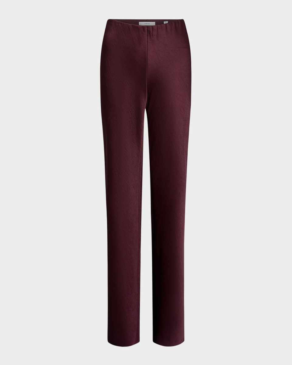 Fluid Bias-Cut Crushed Satin Pants