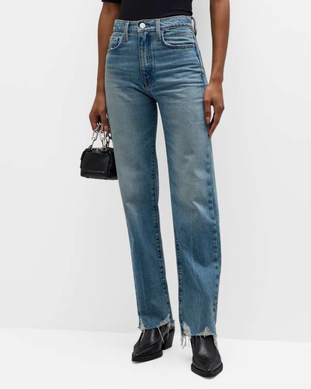 Le Jane Crop Raw-Hem Jeans