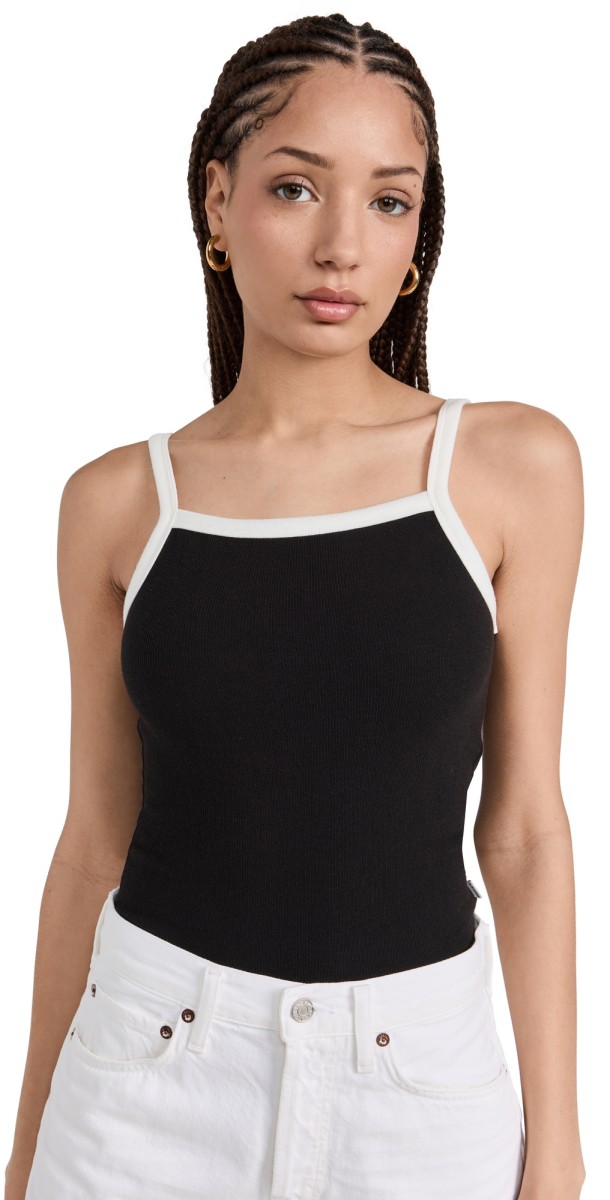 Rolla's Contrast Naomi Tank Black
