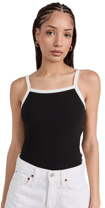 Rolla's Contrast Naomi Tank Black