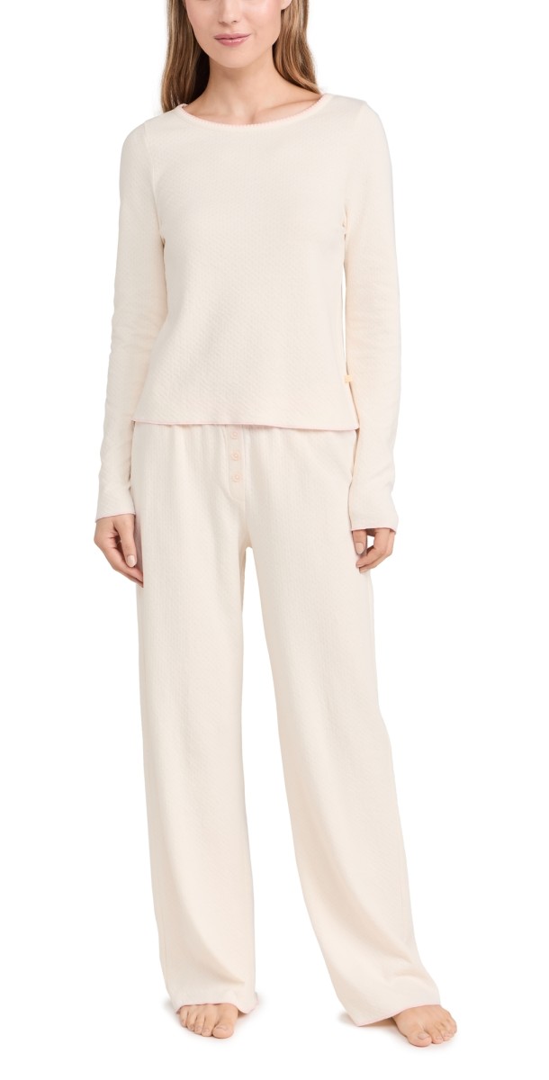 Cozyland by Morgan Lane Ellie Pajama Set Rosewater