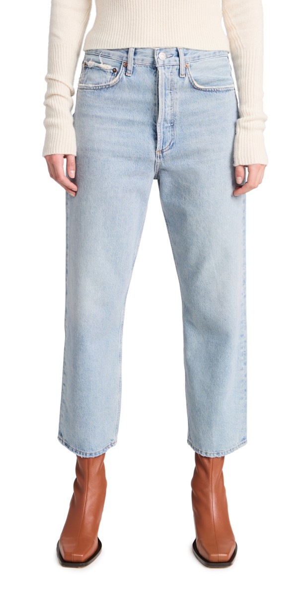 AGOLDE 90s Crop Mid Rise Straight Jeans Replica