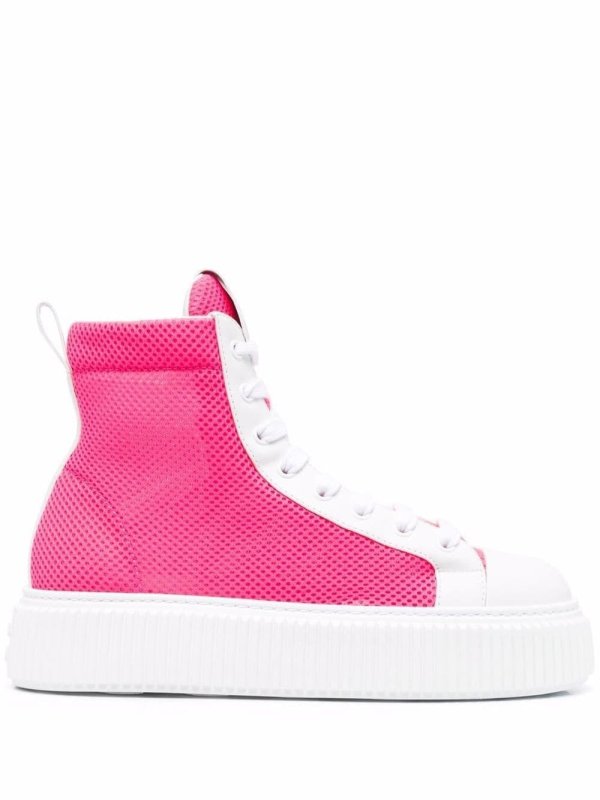 logo colour-block sneakers