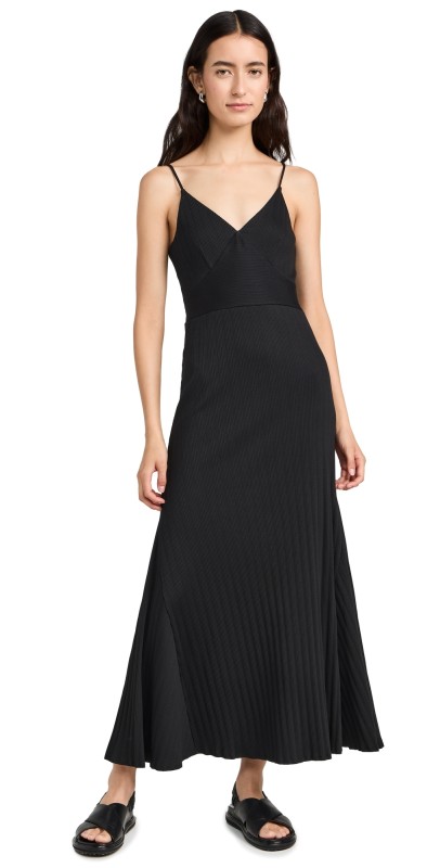 Nation LTD Melanie Rib Tank Dress Jet Black