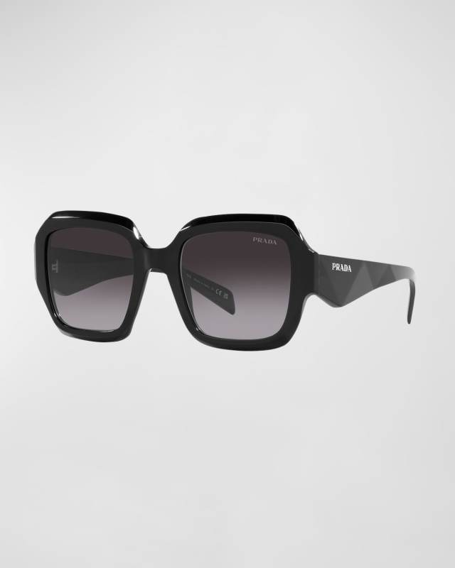 Geometric Square Acetate & Plastic Sunglasses
