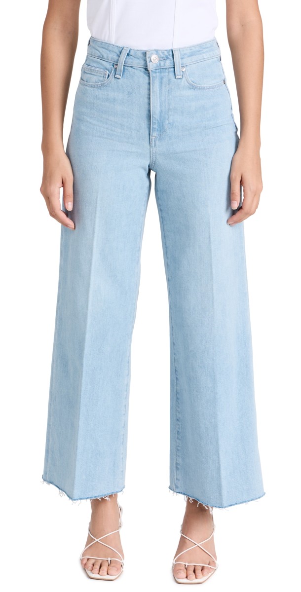 PAIGE Harper Ankle Jeans with Cross Back Belt Loops Kianni Distressed