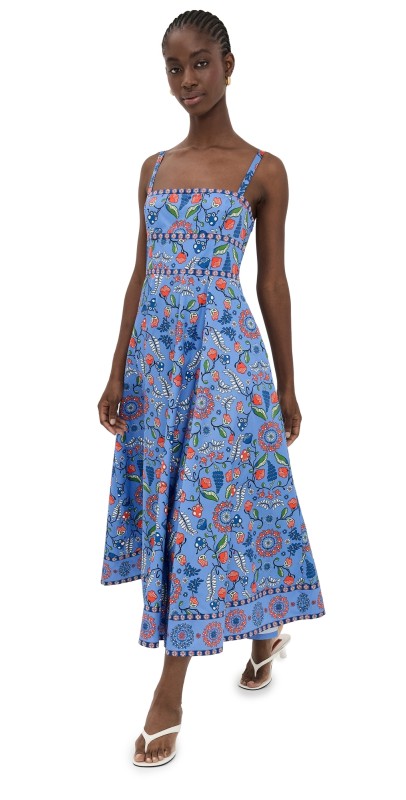 Hill House Home Margot Dress Swedish Floral/Blue Multi