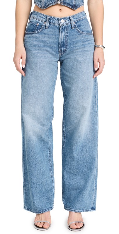 MOTHER The Down Low Spinner Sneak Jeans Love Line