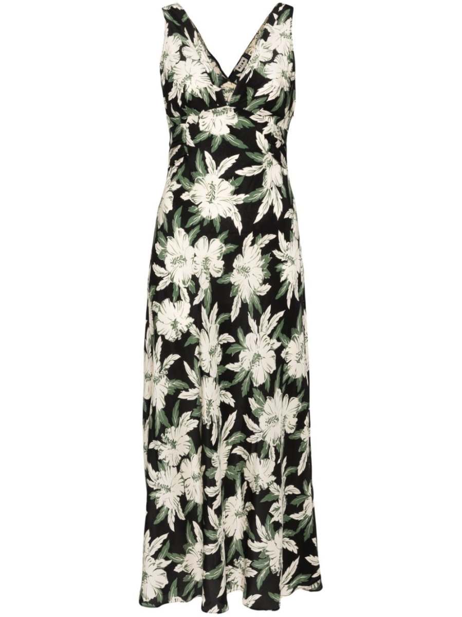 Lauriane silk midi dress