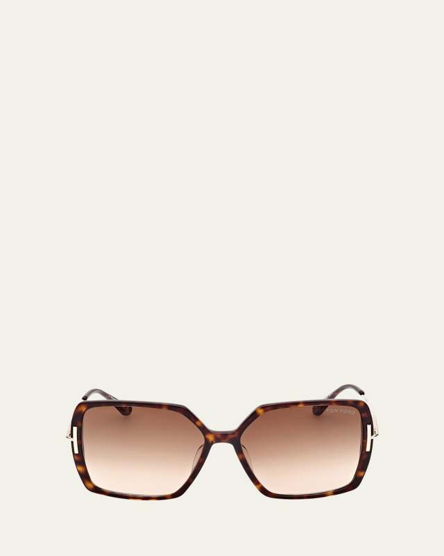 Joanna Mixed-Media Butterfly Sunglasses