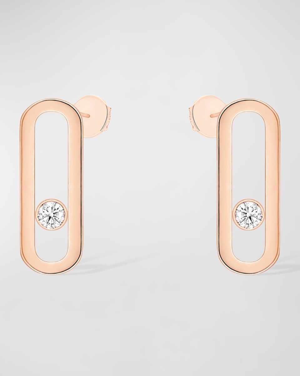 MOVE UNO 18K ROSE GOLD DIAMOND EARRINGS