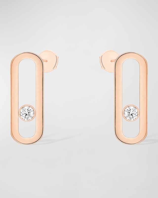 MOVE UNO 18K ROSE GOLD DIAMOND EARRINGS