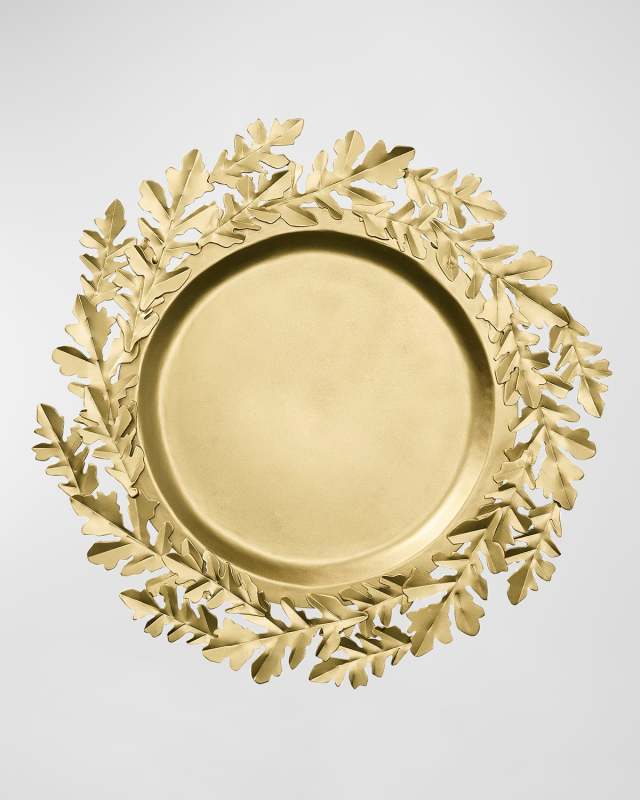 Gilded Leaves Charger