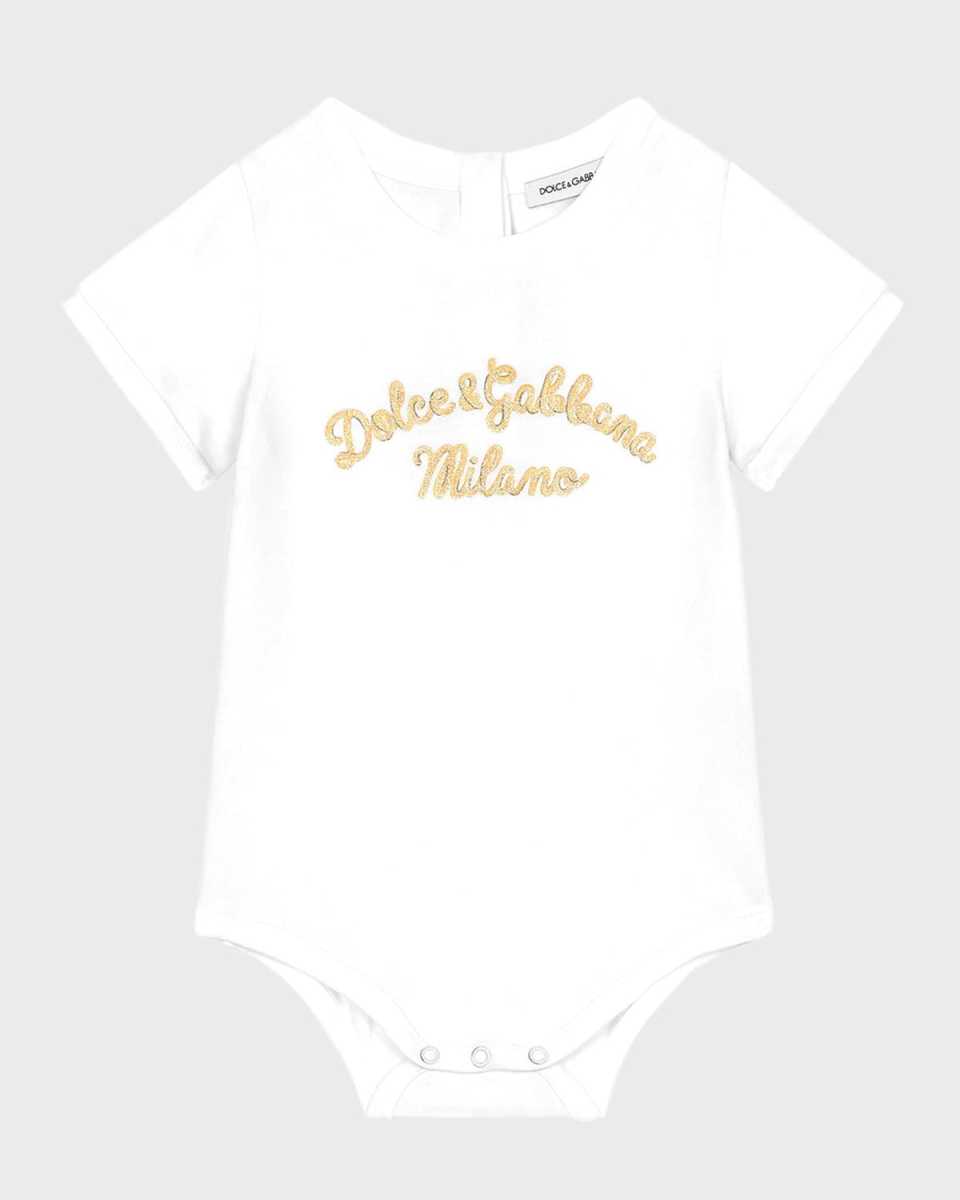 Girl's Logo-Print Bodysuit, Size 12M-30
