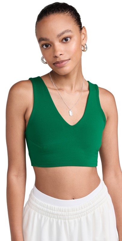 FP Movement Never Better Crop Cami Heritage Green