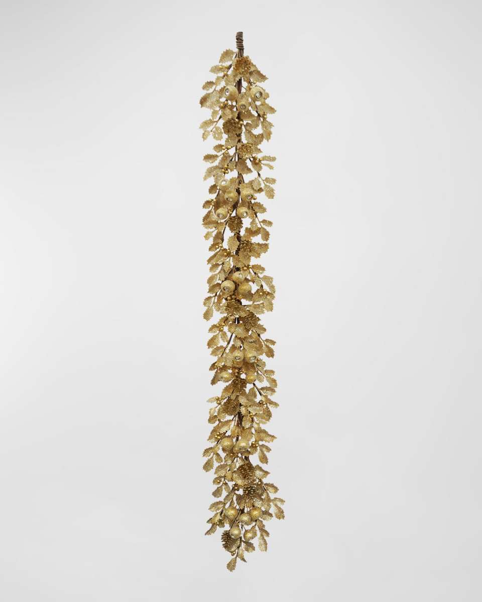 60" Holly Leaf with Pod Garland