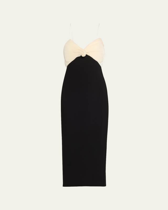 July Column Dress with Bow Detail