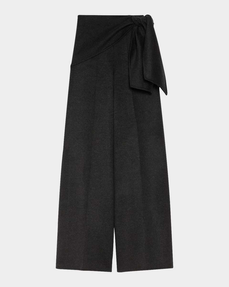 Arsenio Waist-Tie Wide-Leg Wool Trousers