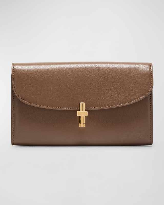 Sofia Continental Wallet in Shiny Kid Leather