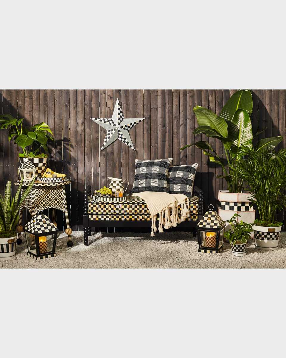 Spindle Check Outdoor Bench