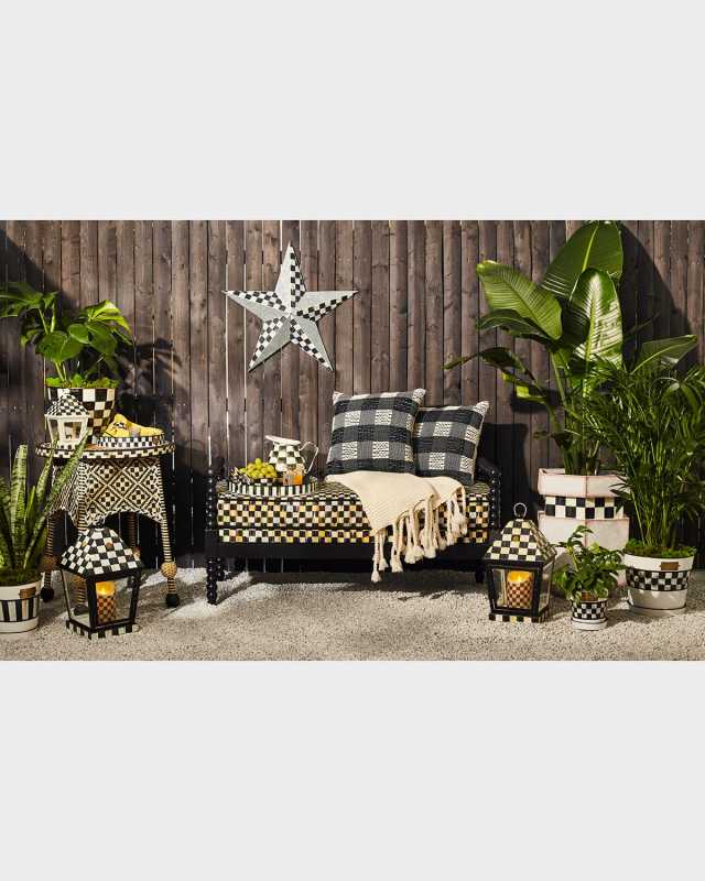 Spindle Check Outdoor Bench