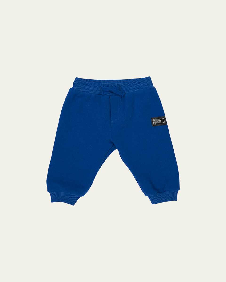 Boy's Logo Plaque Sweat Pants, Size 12M-30